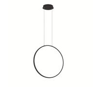 Lampada a sospensione con cerchio verticale in metallo Nero 60 cm NOVA [EEK: A]