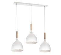 Lampada a sospensione con filo NOAK WOOD 3xE27/60W/230V