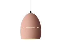 Lampada a Sospensione con Paralume Color Macaron, Stile Nordico, Finitura lucidata a Olio, Lampada a Sospensione a Testa Singola, Semplice lampadario Decorativo per Ristorante, Attacco E27, per c