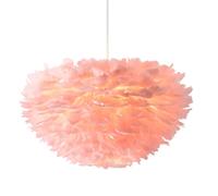 Lampada a Sospensione con Paralume in Piuma Intrecciata a Mano, 40 cm/15,9", Lampada a Sospensione, Lampada da soffitto, per Soggiorno e Camera da Letto