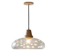 Lampada a sospensione con paralume in vetro con stampa in stile fattoria, lampada da soffitto, lampada da soffitto, lampade sospese Compatible with interni,semplice e bello