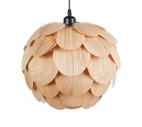 Beliani Lampada a sospensione con pigna di bambù luce naturale