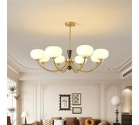 Lampada a sospensione contemporanea Alla moda e minimalista Soggiorno Sala da pranzo Camera da letto Hotel Villa Cafe Decorazione domestica Lampadario (F 8 lights)