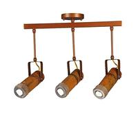 Lampada a Sospensione Creativa con faretto a LED Rotante, Lampada a Sospensione retrò in Tubo di bambù, Lampada a Sospensione in Ferro, luci da soffitto Decorative, Illuminazione a Sospensione, l