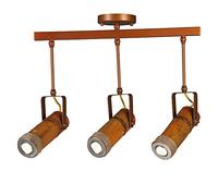 Lampada a Sospensione Creativa, nostalgica, con faretto a LED Rotante, in Tubo di bambù, in Ferro, per soffitto, Soggiorno, Ristorante, corridoio, Lanterna a Sospensione di Lusso,