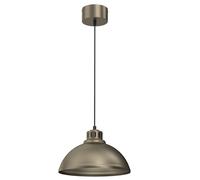 Lampada a Sospensione Cucina Metallo IN Titanio Oro Ø30 CM E27 Loft