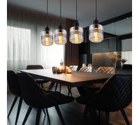 Lampada a Sospensione da Cucina Luce Fiore Della Vita Vetro Sala Pranzo L 71 CM [EEK: Non valutato]