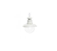 Lampada a Sospensione da Esterno E27 in Metallo Sovil Bianco e Argento