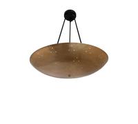 Lampada a sospensione da incasso in ottone a soffitto metà secolo 6 luci...