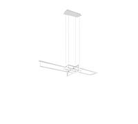 Lampada a Sospensione da Interno a Led in Metallo Bianco Opaco