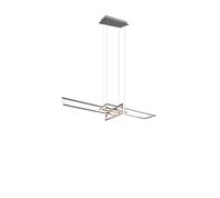 Lampada a Sospensione da Interno a Led in Metallo Nickel Opaco