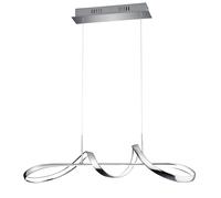 Lampada a Sospensione da Interno a LED SMD in Metallo Cromo