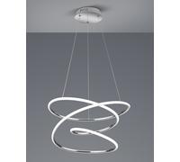 Lampada a Sospensione da Interno a LED SMD in Metallo Cromo