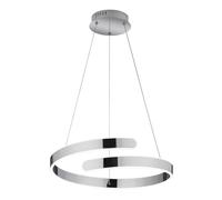 Lampada a Sospensione da Interno a LED SMD in Metallo Cromo