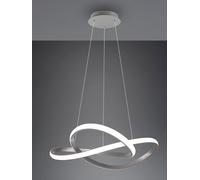 Lampada a Sospensione da Interno a LED SMD in Metallo Nickel Opaco