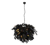 Lampada a Sospensione da Interno Attacco E14 in Metallo Nero Opaco