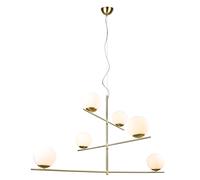 Lampada a Sospensione da Interno Attacco E14 in Metallo Ottone Opaco