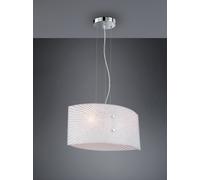 Lampada a Sospensione da Interno Attacco E27 in Metallo Cromo