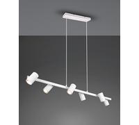 Lampada a Sospensione da Interno Attacco GU10 in Metallo Bianco Opaco