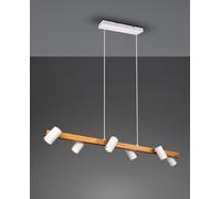 Lampada a Sospensione da Interno Attacco GU10 in Metallo Bianco Opaco