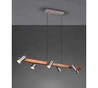 Lampada a Sospensione da Interno Attacco GU10 in Metallo Nickel Opaco