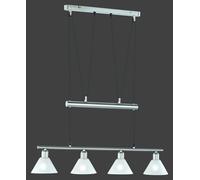 Lampada a Sospensione da Interno E14 in Metallo Nickel Opaco