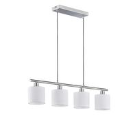 Lampada a Sospensione da Interno E14 in Metallo Nickel Opaco