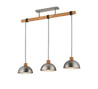 Lampada a Sospensione da Interno E27 in Metallo Nickel Anticato