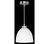 Lampada a Sospensione da Interno E27 in Metallo Nickel Opaco