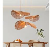 Lampada a Sospensione da soffitto Boho Rattan E27 Lampada in Corda di Canapa Lampada a Sospensione Rustica Vintage Sala da Pranzo Paralume Fatto a Mano Stile Wabi-Sabi per ristoran