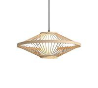Lampada a Sospensione da soffitto in bambù, Rattan Intrecciato a Mano, Lampada a Sospensione con Testa Singola E27, apparecchio di Illuminazione per la Decorazione di Bar e Club, a