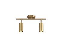 Lampada A Sospensione da Soffitto in Ottone di Lusso per Interni, Faretto Antiriflesso, Illuminazione A Binario A LED, Lampada A Sospensione da Incasso, Lampada A Sospens-Bronze Double Head