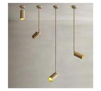 - Lampada a sospensione da soffitto moderna oro E27 5W braccio lungo led Faretti Lampada da soggiorno Lampada da ristorante Lampada da camera da letto Lampada a sospensione,Lampada a sospensione