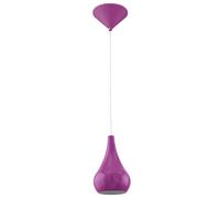 Lampada a sospensione design a pendolo sala da pranzo lampada da soffitto viola in un set che include lampadine a LED