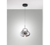 DEVA SOSPENSIONE 1 LUCE FUME' A LED CCT 2700K - 3000K - 4000K- 14W - 1510 lm DIMMERABILE