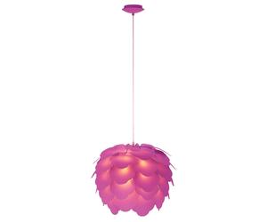 Lampada a sospensione di design a pendolo da soffitto viola in un set di lampadine LED da 10W