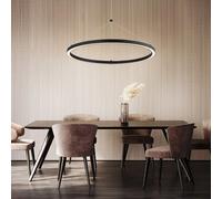 Lampada a Sospensione Dimmerabile LED Luce Sala da Pranzo Alluminio H 120 CM