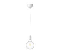 Lampada a sospensione DORI bianco opaco incl. lampada E27 G125 (bianco caldo
