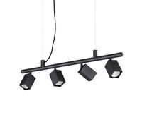 Lampada A Sospensione DYNAMITE 4 Luci GU10 Nera Dimmerabile Ideal Lux
