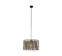TK Lighting Harmony lampada sospesa 1x15 W nero-marrone 4562