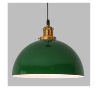 Lampada A Sospensione E27 Stile Industriale Lampade Decorative Creative A Risparmio Energetico Filo Sospeso Regolabile Lampada Da Soffitto Retrò Installazione A Cablaggio Rigido Luci(Green,30cm)