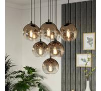 Lampada a sospensione EGLO ARISCANI 1, Ø 65 cm, a 10 luci, nero/rame EGLO