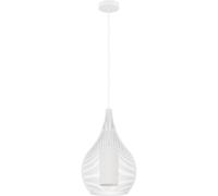 Lampada a sospensione Eglo Razoni 1 luce 40 W Bianco Bianco