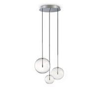 Lampada A Sospensione Equinoxe 3 Luci G4 Cromo Dimmerabile Ideal Lux