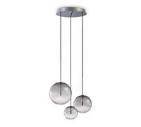 Lampada A Sospensione Equinoxe 3 Luci G4 Cromo Regolabile Ideal Lux