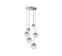 Equinoxe sp6 fume' sfumato lampada a sospensione G4
