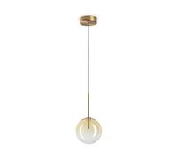 Equinoxe sp1 d15 ambra sfumato lampada a sospensione G4
