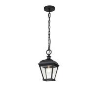 Lampada A Sospensione Esterno Nera E27 IP44 B: 18 Cm H: Max. 141,2 Cm Regolabile