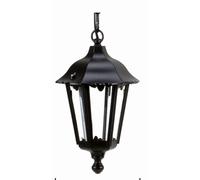 Lampada A Sospensione Esterno Nera In Alluminio IP44 Rustica Lantern
