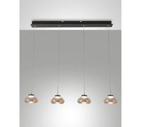 FABAS LUCE Arabella lampada a sospensione LED, 3000 K, 4 x 8 W La: 95 P: 8,5 cm, 3547-48-125, Arabella [Lampade per Interni > Lampade a Sospensione]